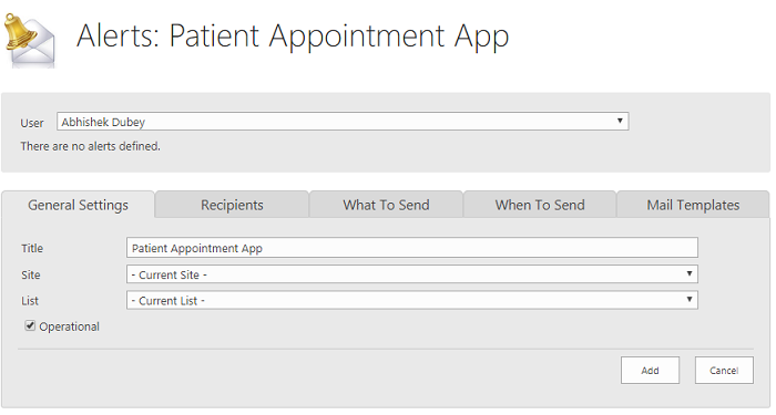 create pateint appointment app