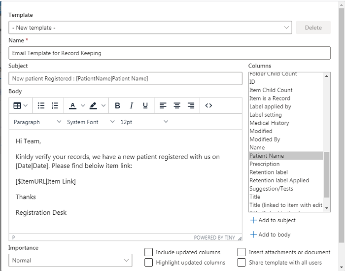 Pateint Management system in SharePoint