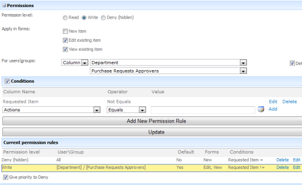 Approver Tab settings