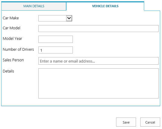 vehicle details