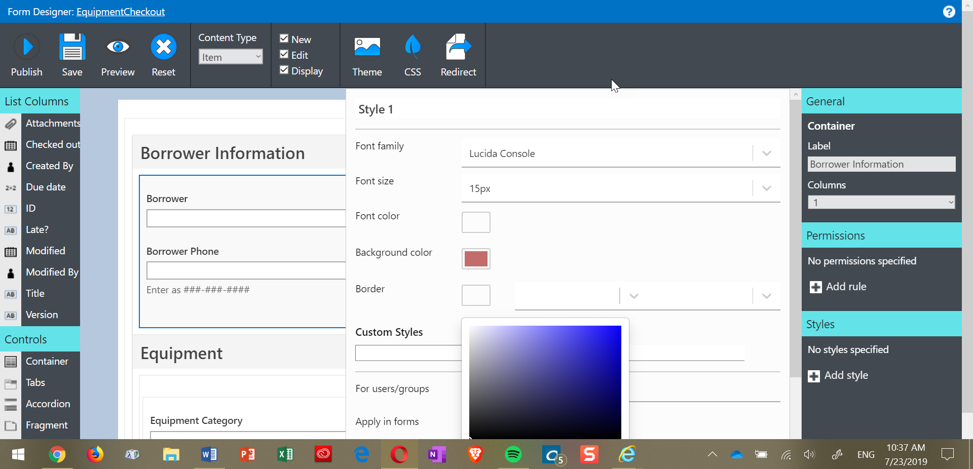 sharepoint web form builder