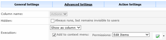 Check-in advanced settings