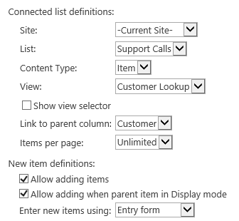 Associated Tasks Field settings